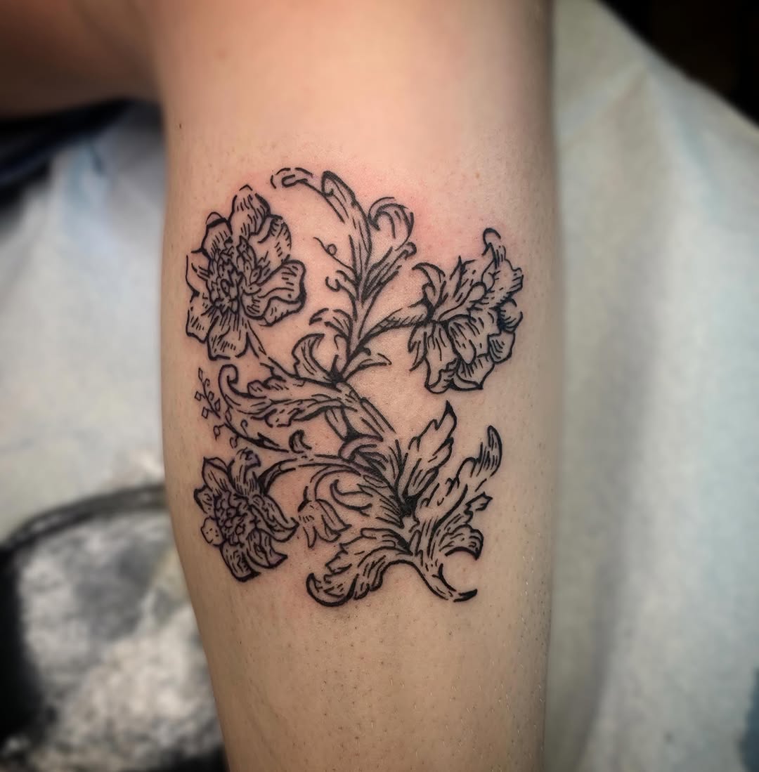 Tattoo by @tattoosbyglory — illustrative, black_and_grey
