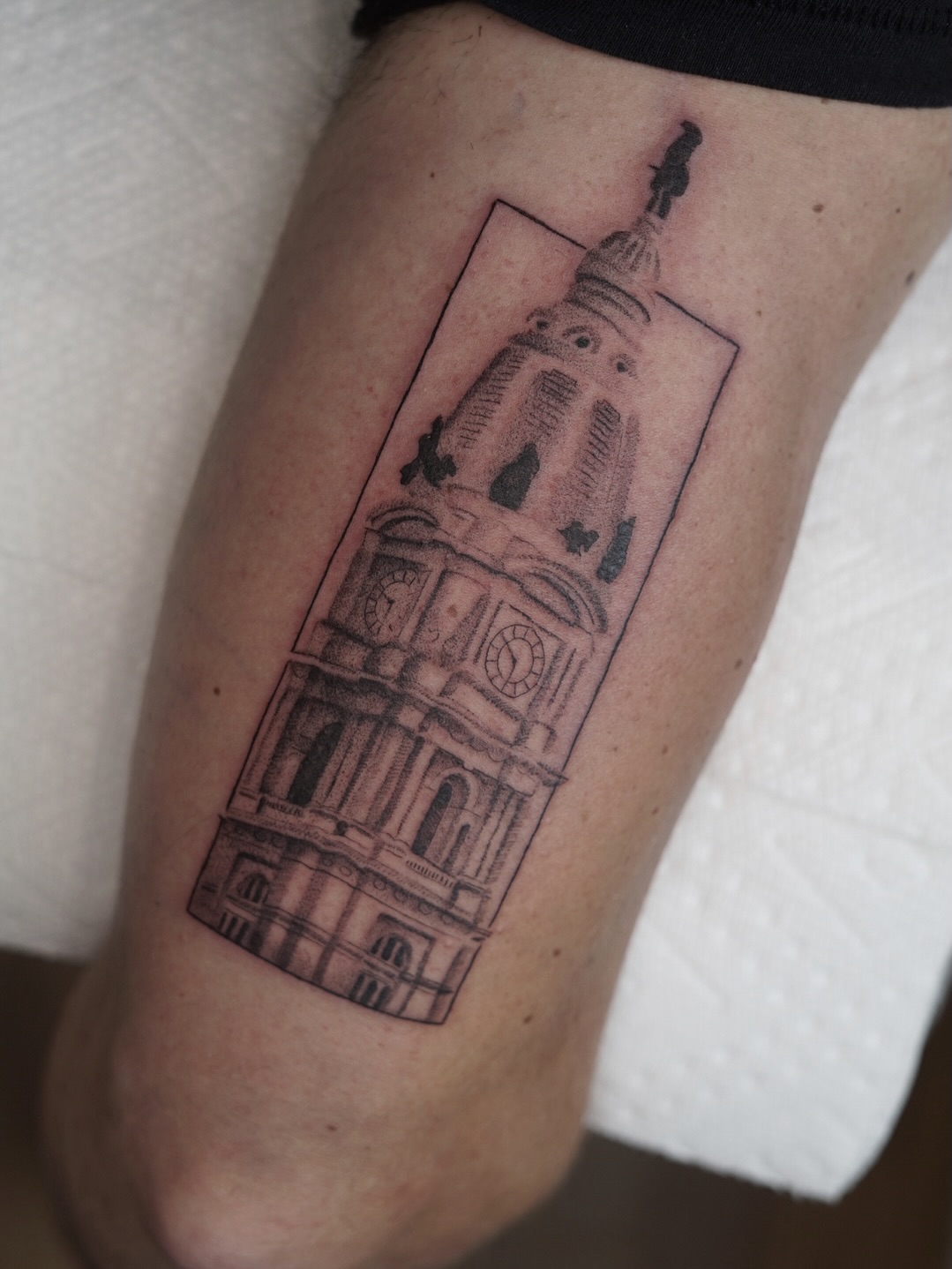 Tattoo by @joshinfantetattoos — black_and_grey