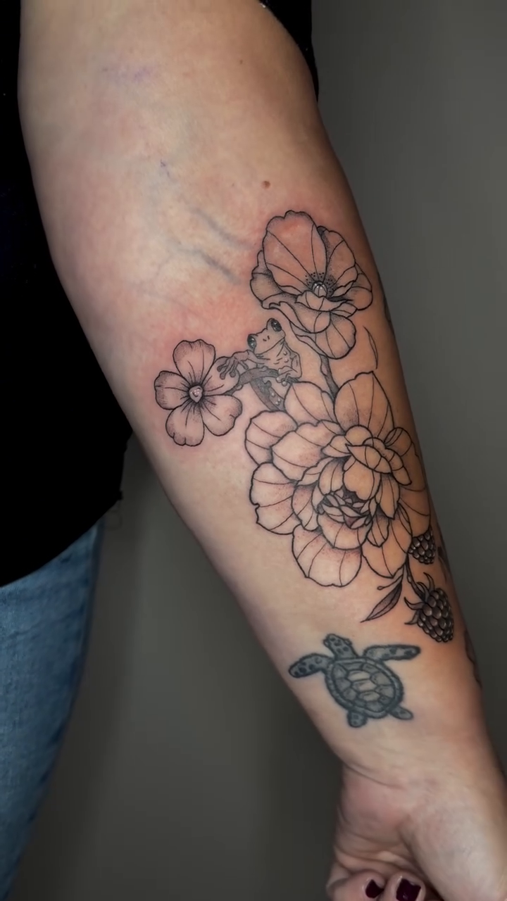 Tattoo by @branditattoos โ illustrative, black_and_grey