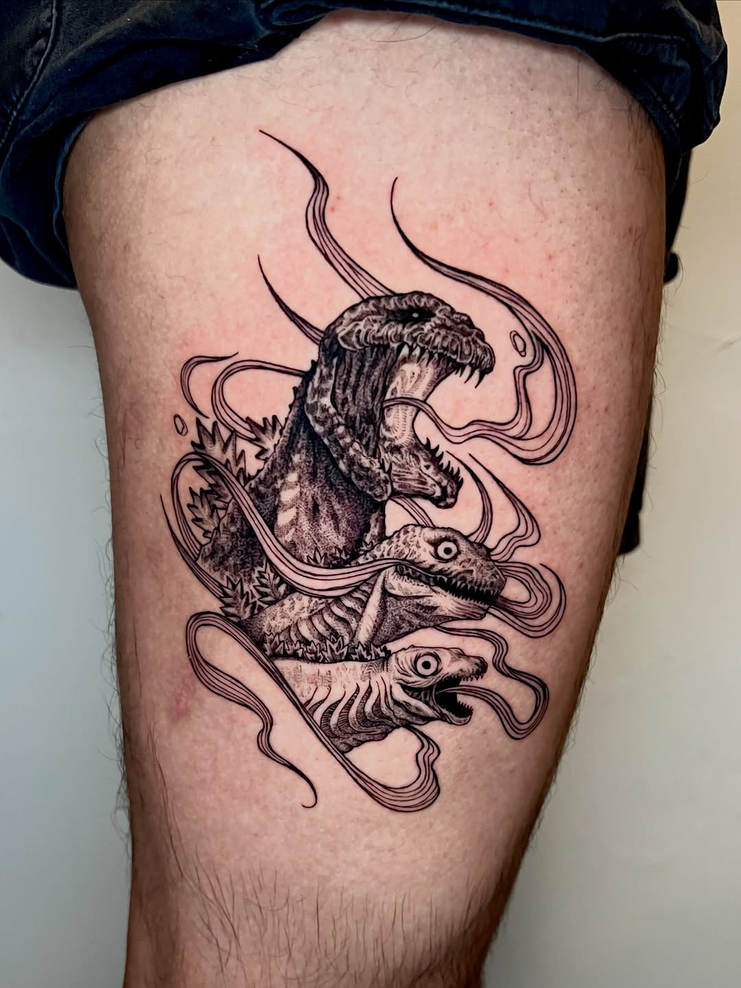 Tattoo by @bloodkimchi β black_and_grey