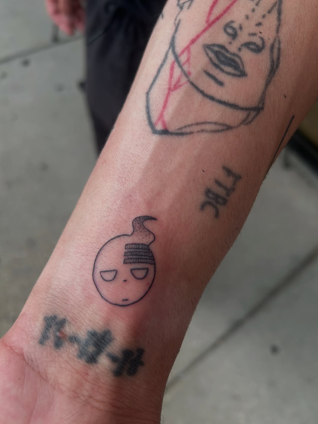 Tattoo by @noahsyer.tats — illustrative, anime