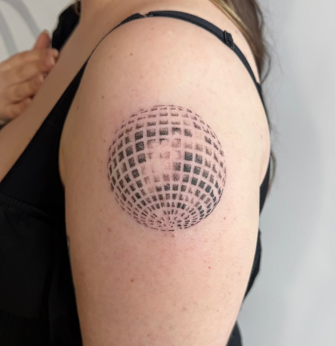 Tattoo by @kathrills β dotwork, geometric