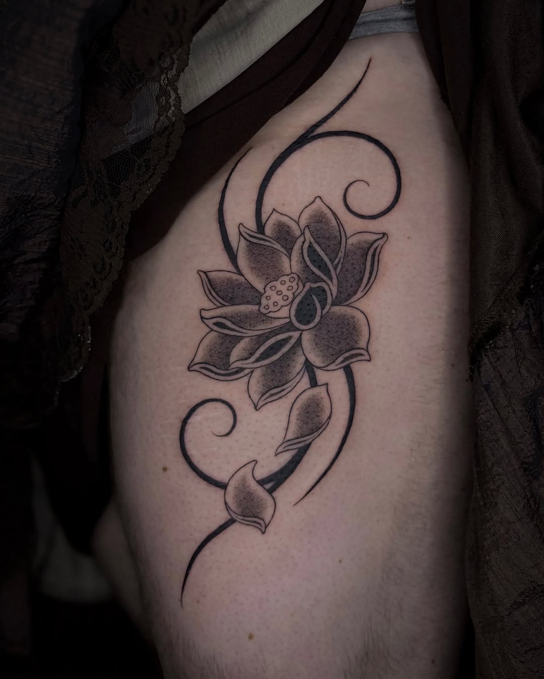 Tattoo by @jakeryantats — black_and_grey, ornamental