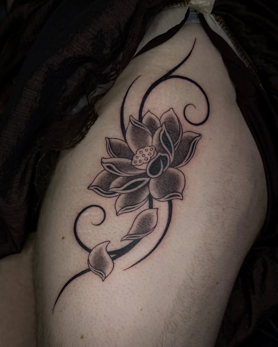 Tattoo by @jakeryantats — black_and_grey, ornamental