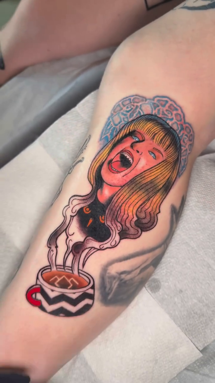 Tattoo by @mercydeantattoo — illustrative, new_school