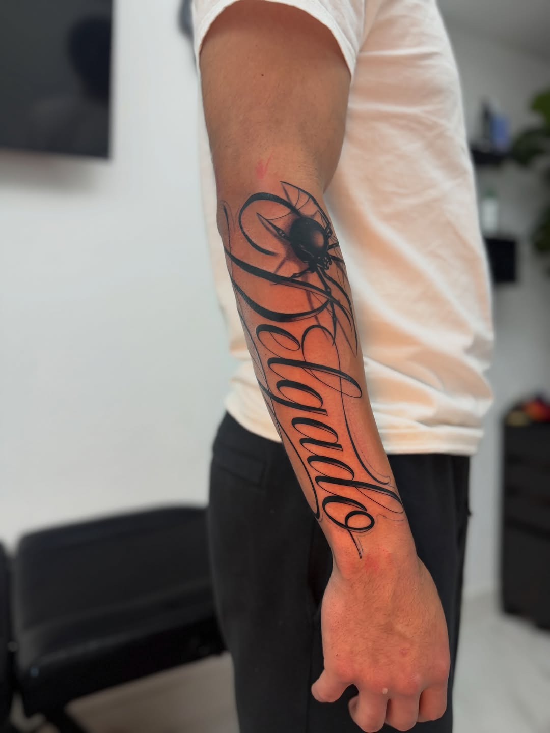 Tattoo by @inkbycasillas — lettering_script, illustrative