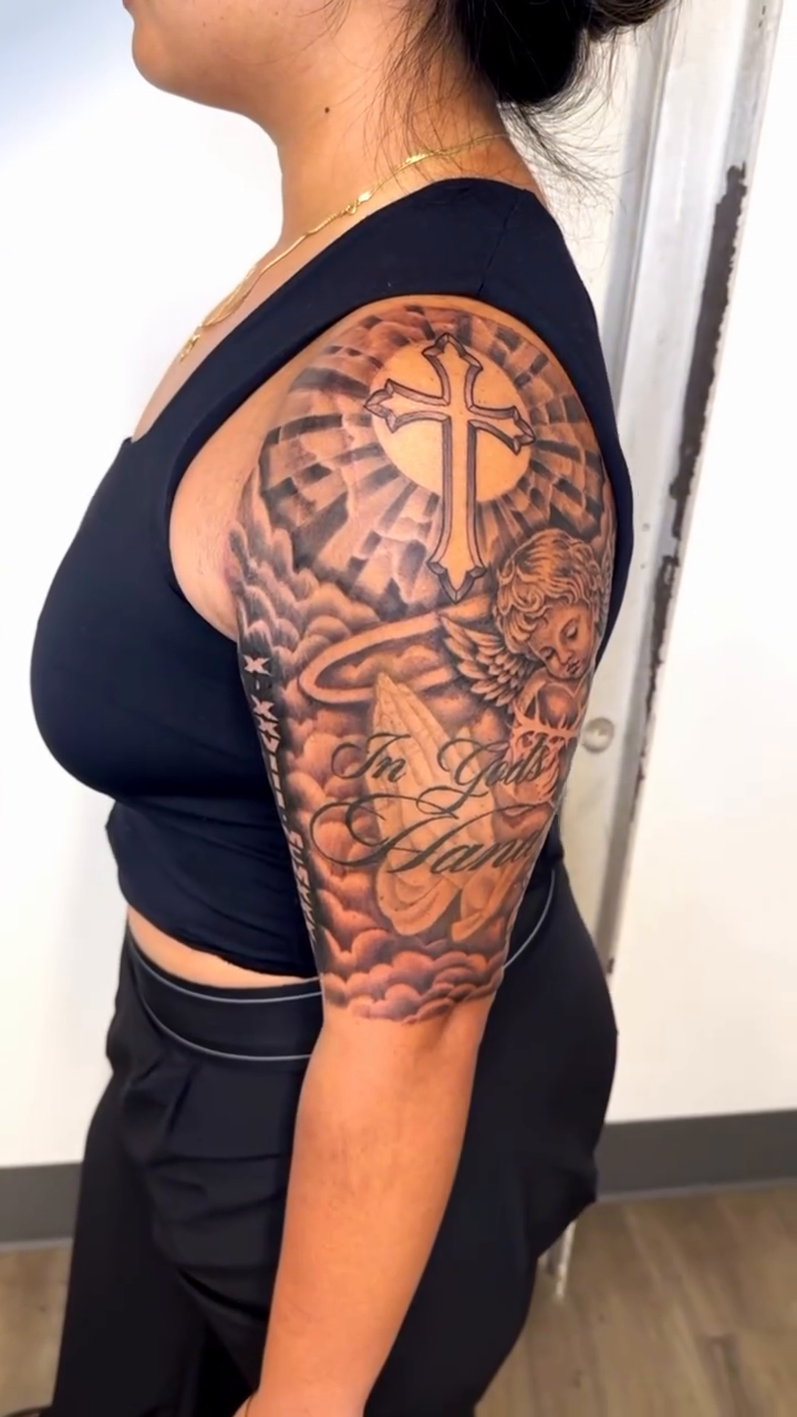 Tattoo by @nudylicioustattoos — black_and_grey, illustrative