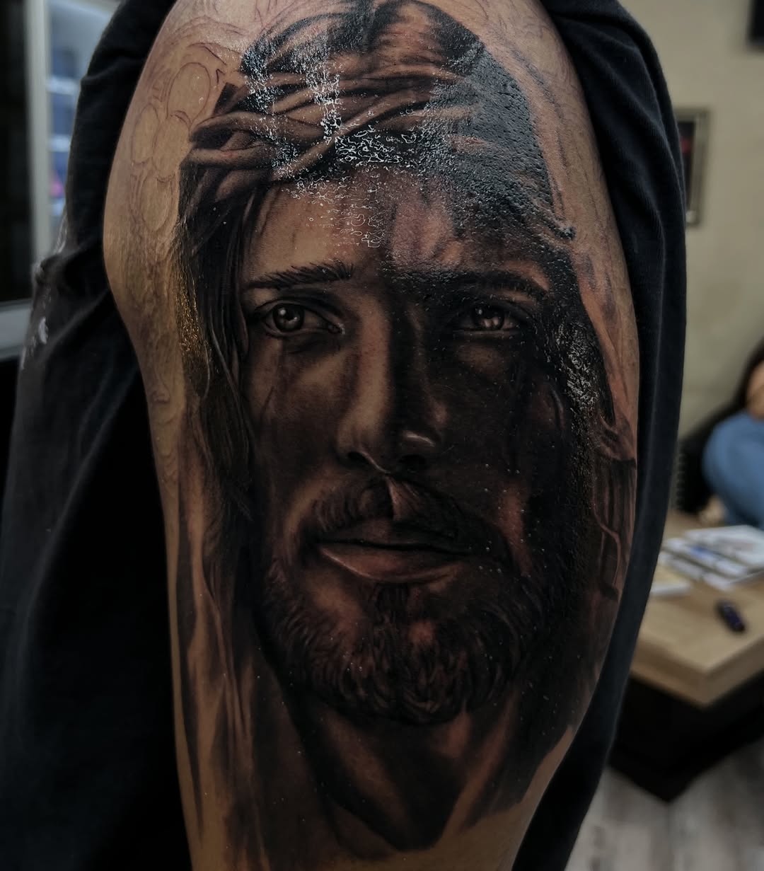 Tattoo by @lalyinkz — realism, black_and_grey
