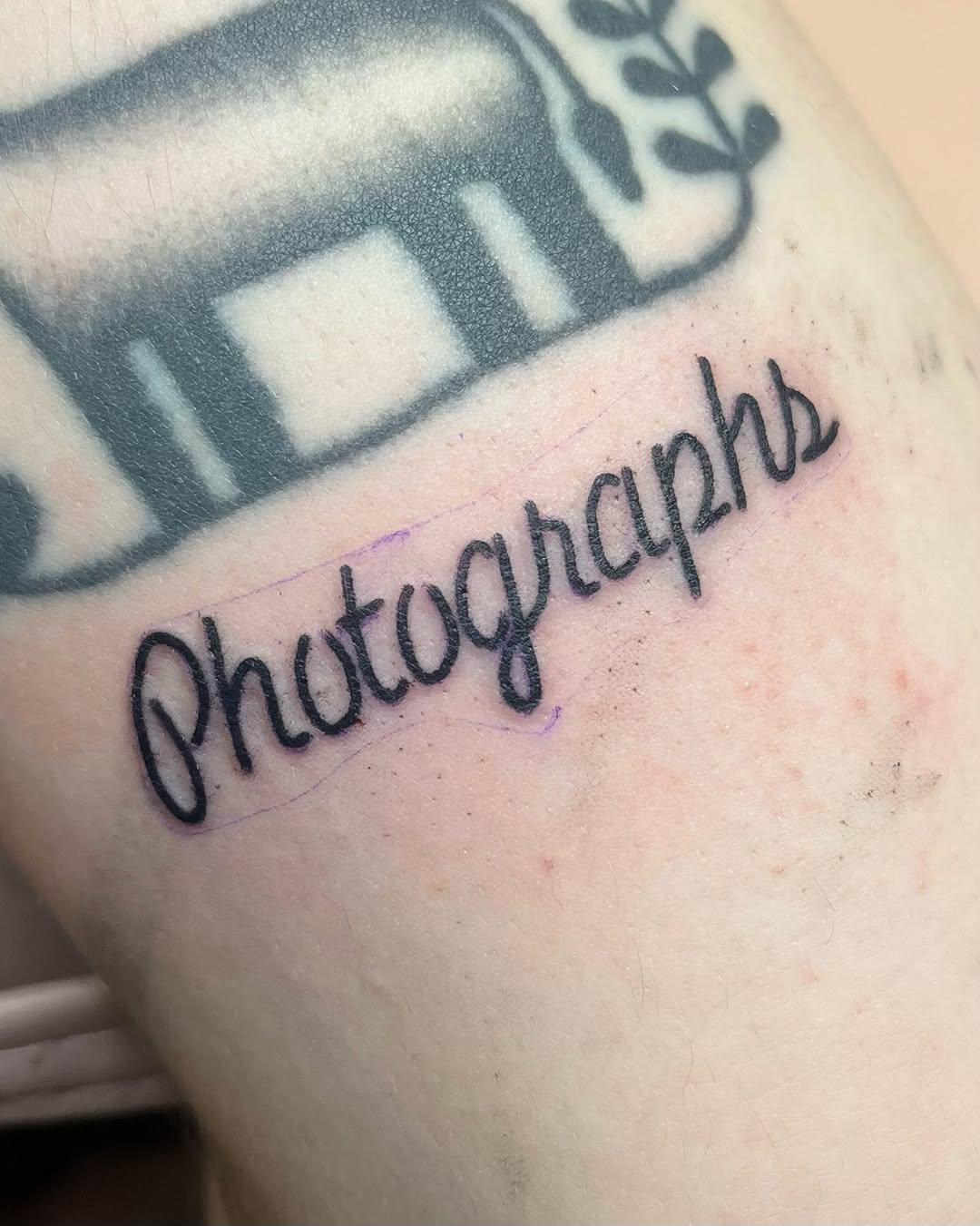 Tattoo by @tourtellinie โ lettering_script, illustrative