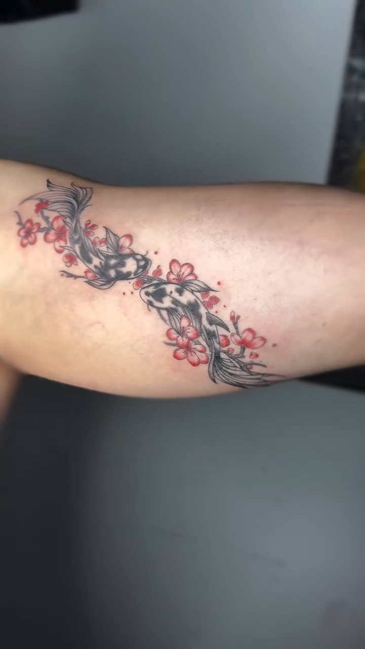 Tattoo by @hypnot.ink — fine_line, japanese_irezumi