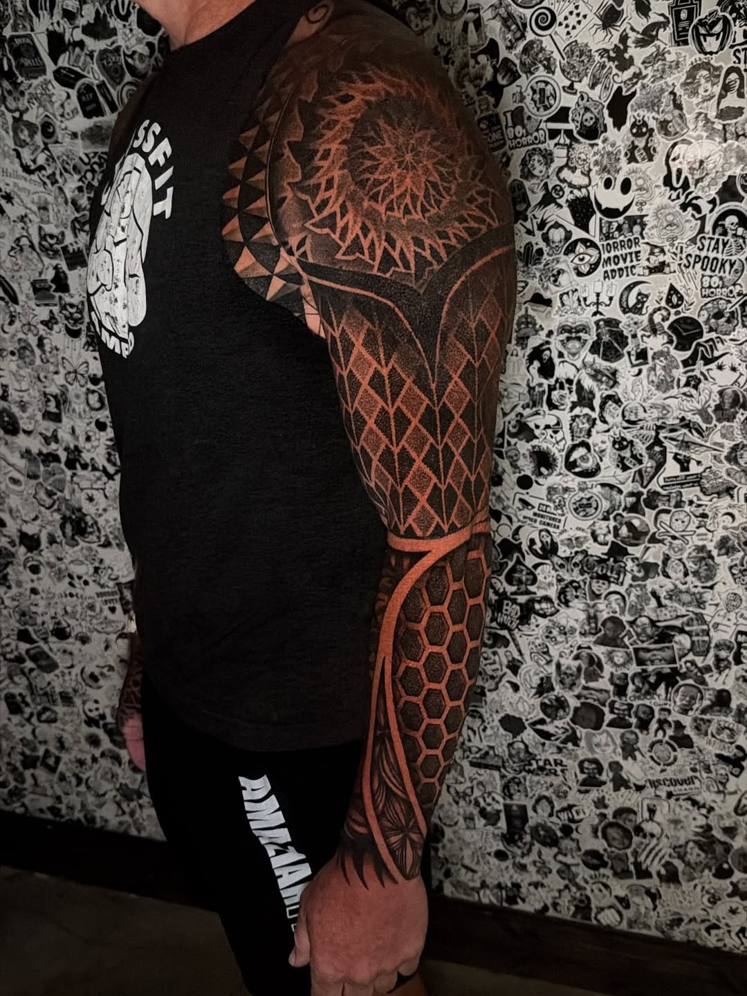 Tattoo by @kee.tattoos — geometric, blackwork