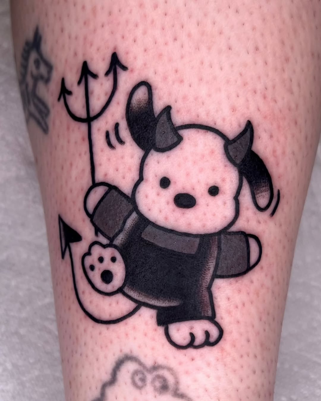 Tattoo by @its_raw_banana_ — new_school, black_and_grey