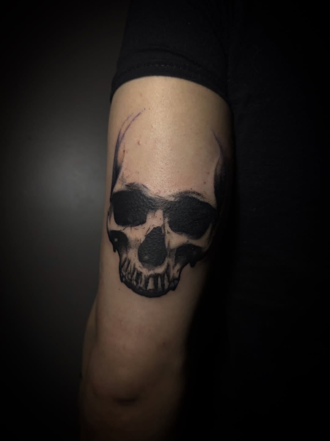 Tattoo by @halfwit__ — black_and_grey, realism