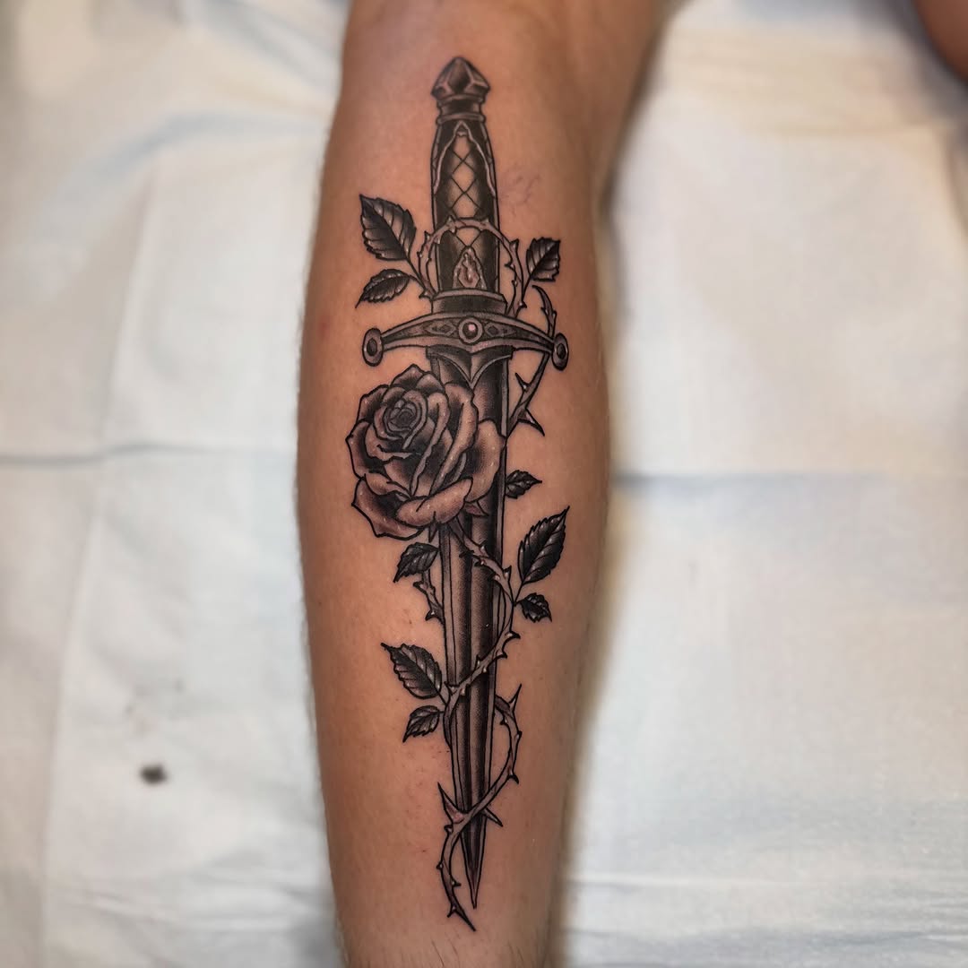 Tattoo by @dpatricktattoo — black_and_grey, realism