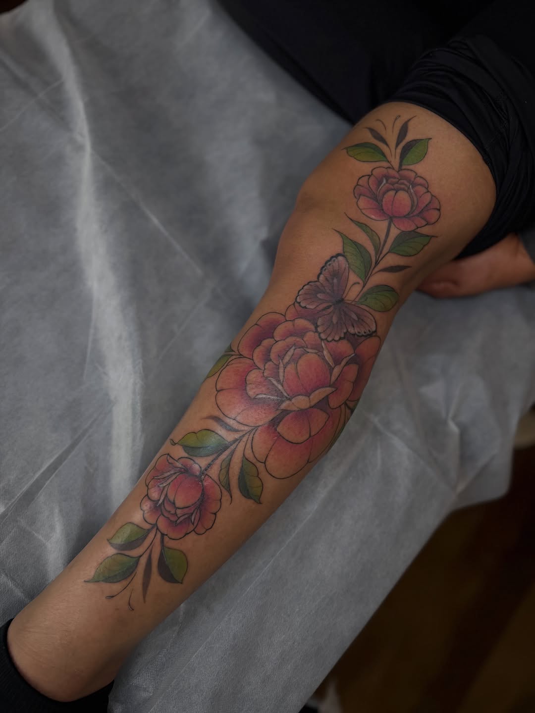 Tattoo by @inkpriscilla — illustrative, color