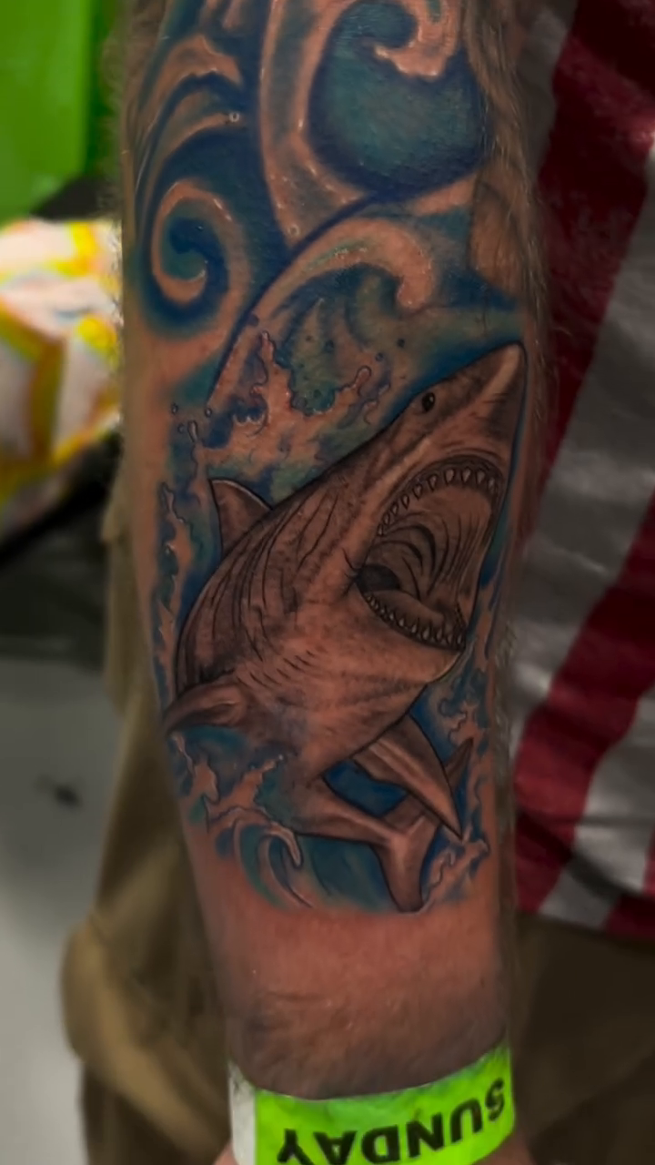 Tattoo work at Inkin' the Coast Tattoo Festival 2026