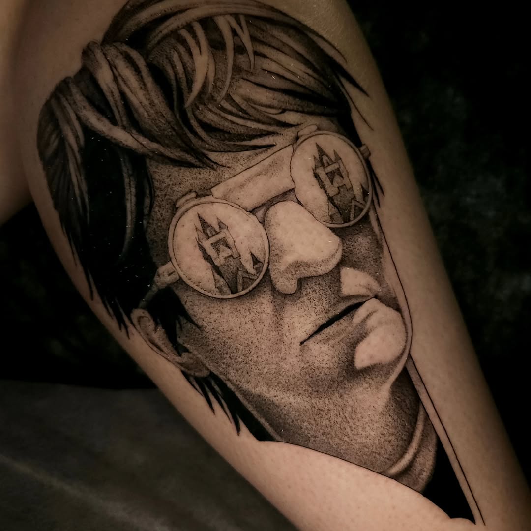 Tattoo by @swirly.boi — realism, black_and_grey