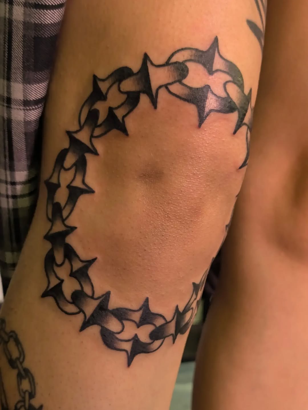Tattoo by @kronetattoos — blackwork