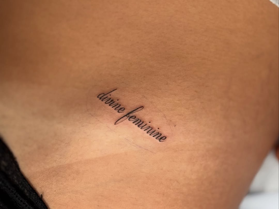 Tattoo by @mijita_tatz — lettering_script, fine_line