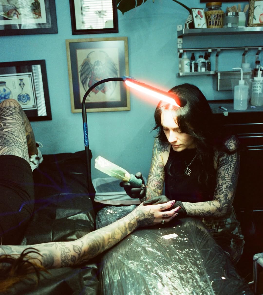 Tattoo by @kaylartattoos — black_and_grey, illustrative