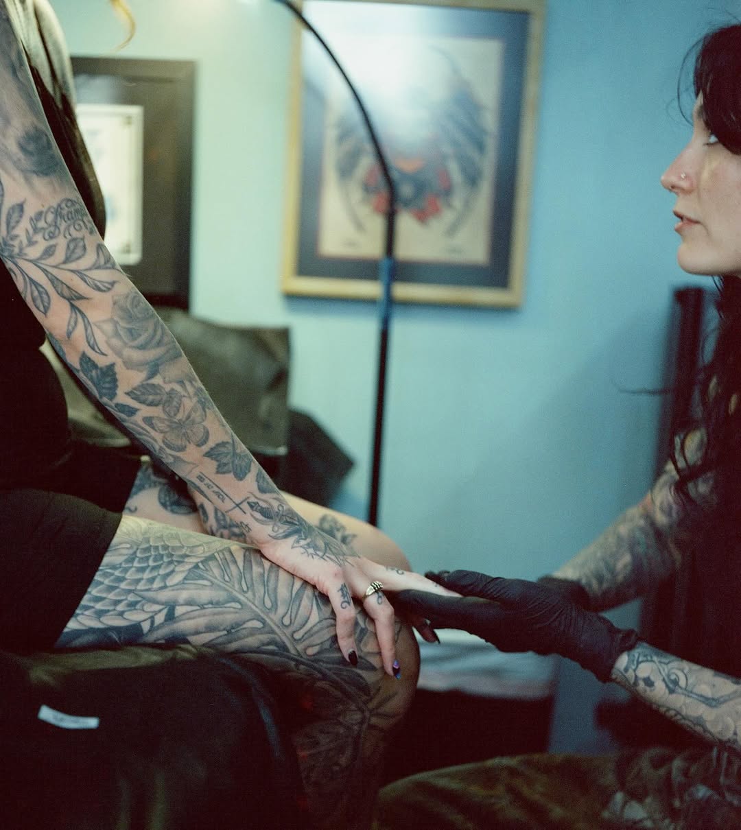 Tattoo by @kaylartattoos — black_and_grey, illustrative