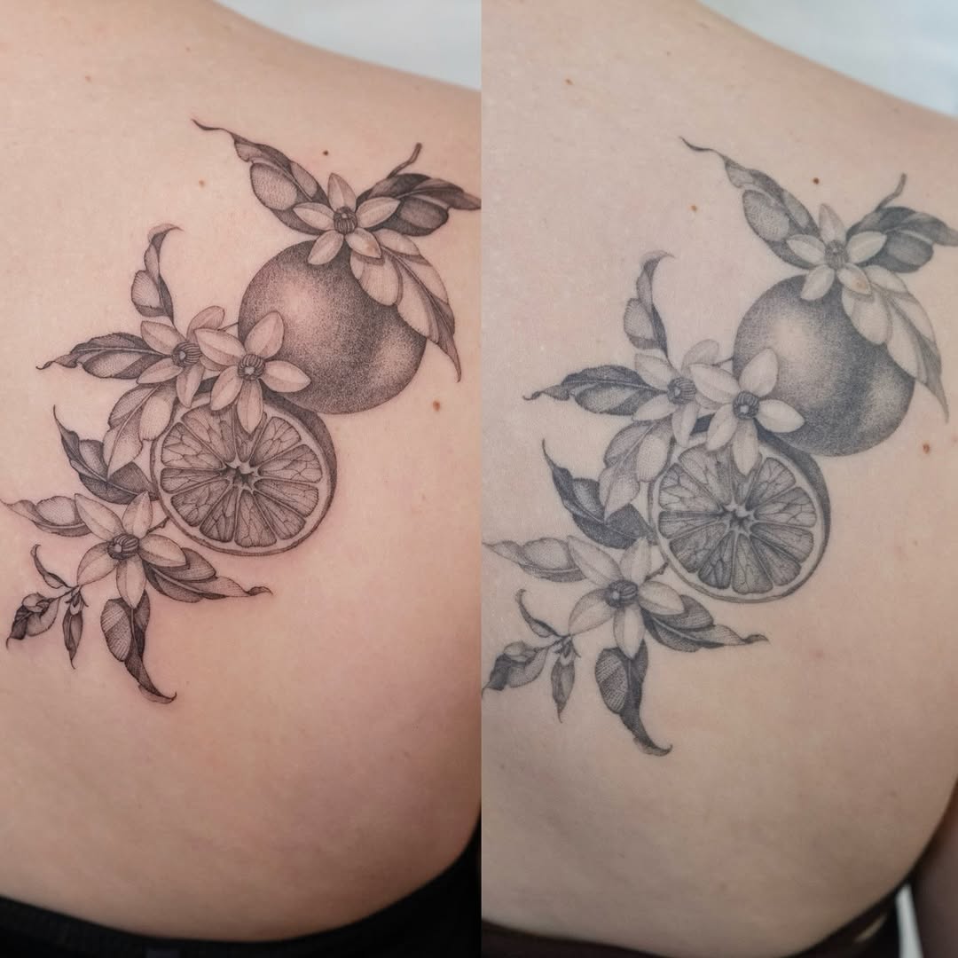 Tattoo by @lilyblu.ink — realism, dotwork