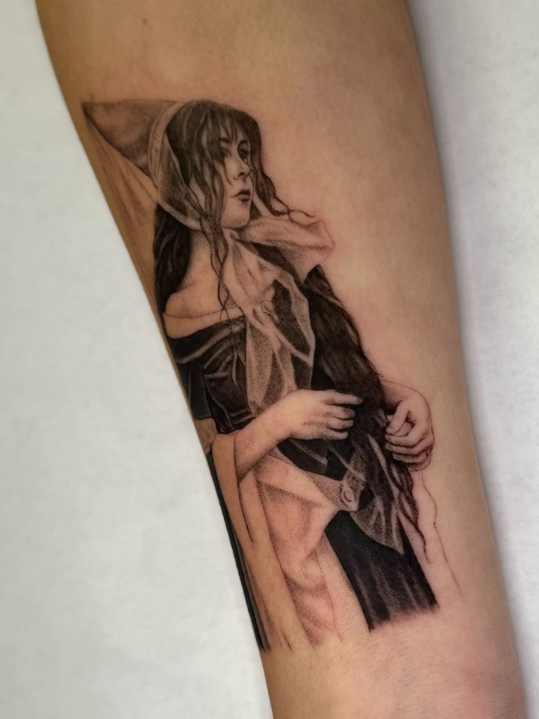 Tattoo by @ilovebluestattoos — realism, black_and_grey