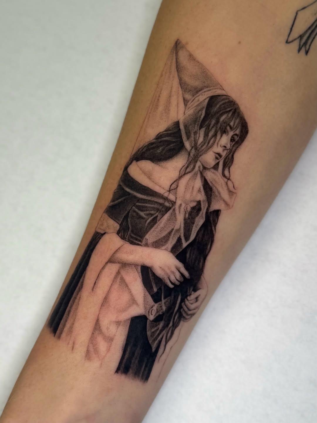 Tattoo by @ilovebluestattoos — black_and_grey, realism
