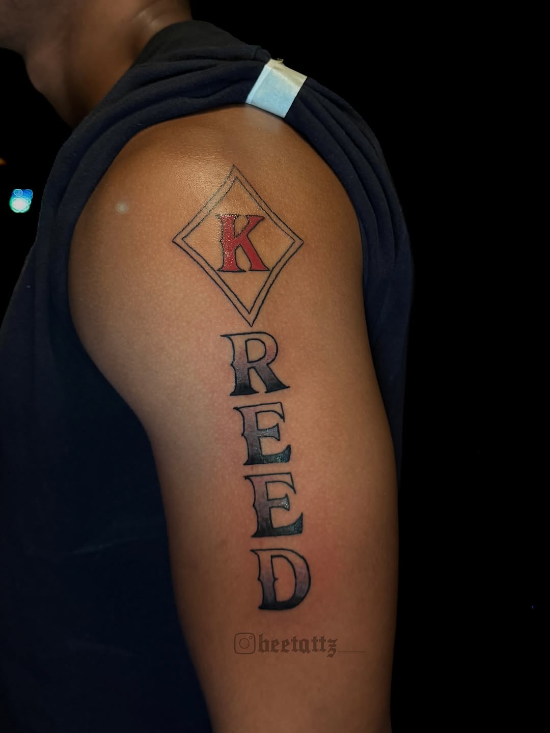 Tattoo by @beetattz_ — lettering_script