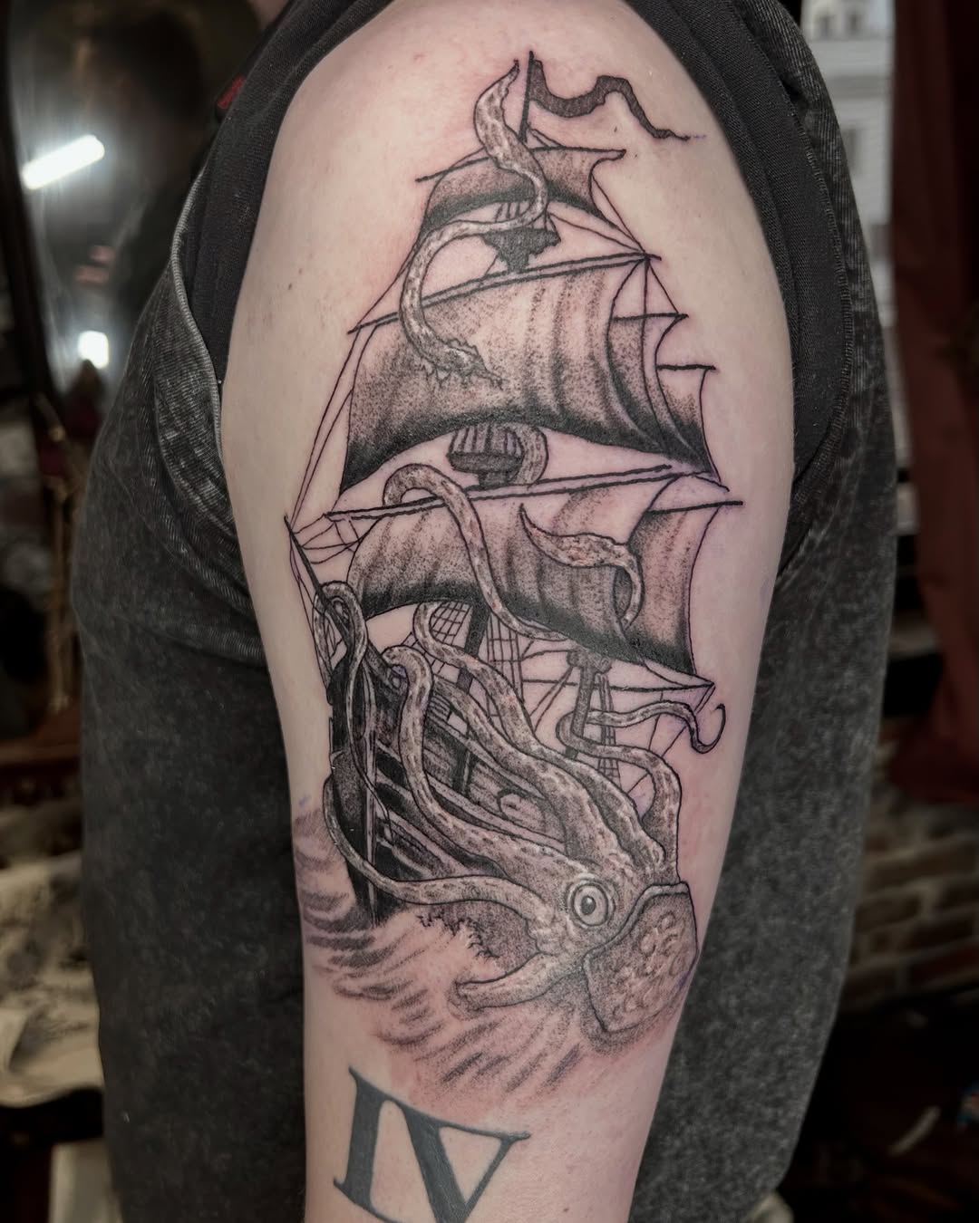 Tattoo by @_nyland โ black_and_grey