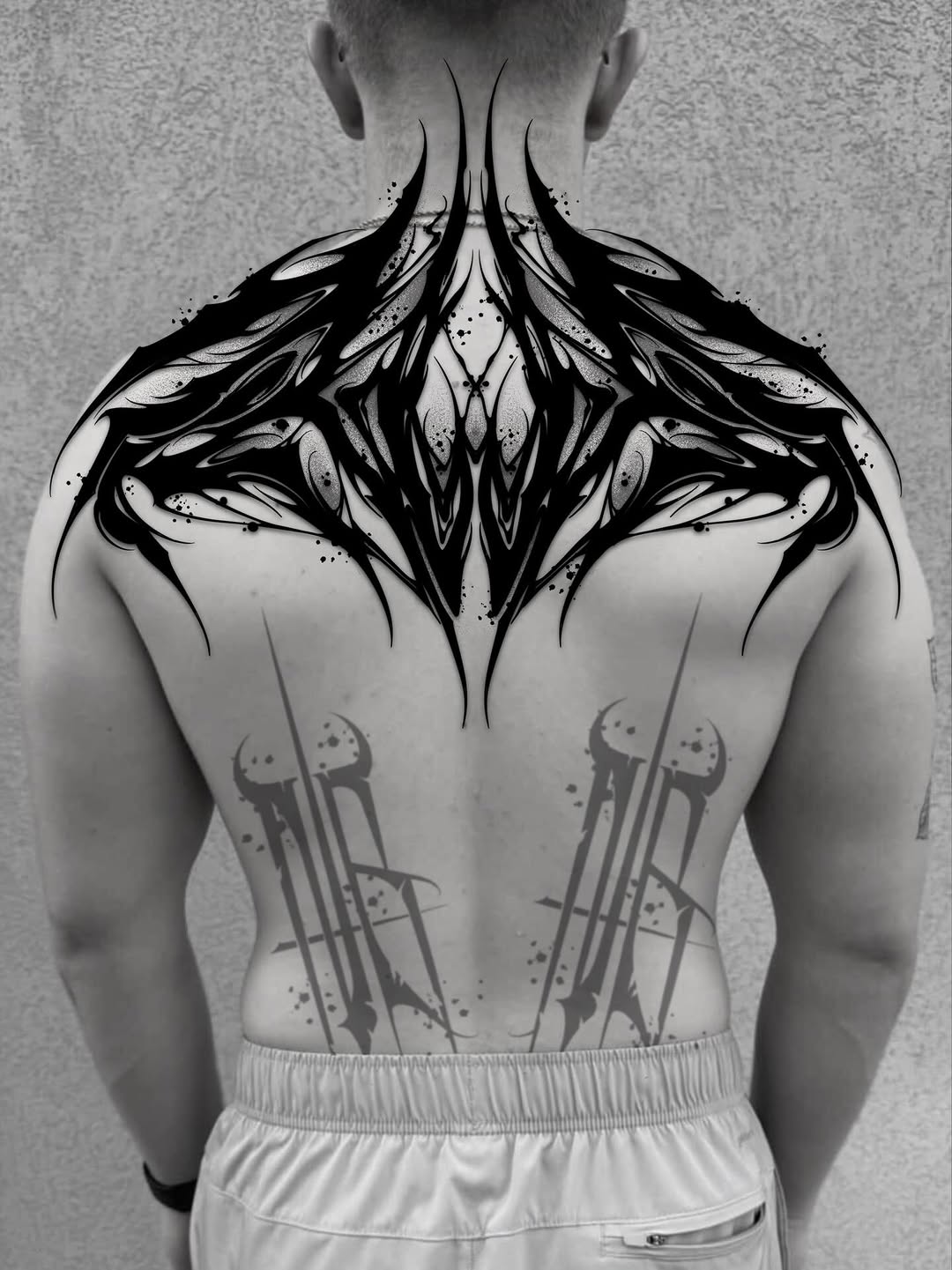 Tattoo by @wilfred_arts — blackwork, geometric