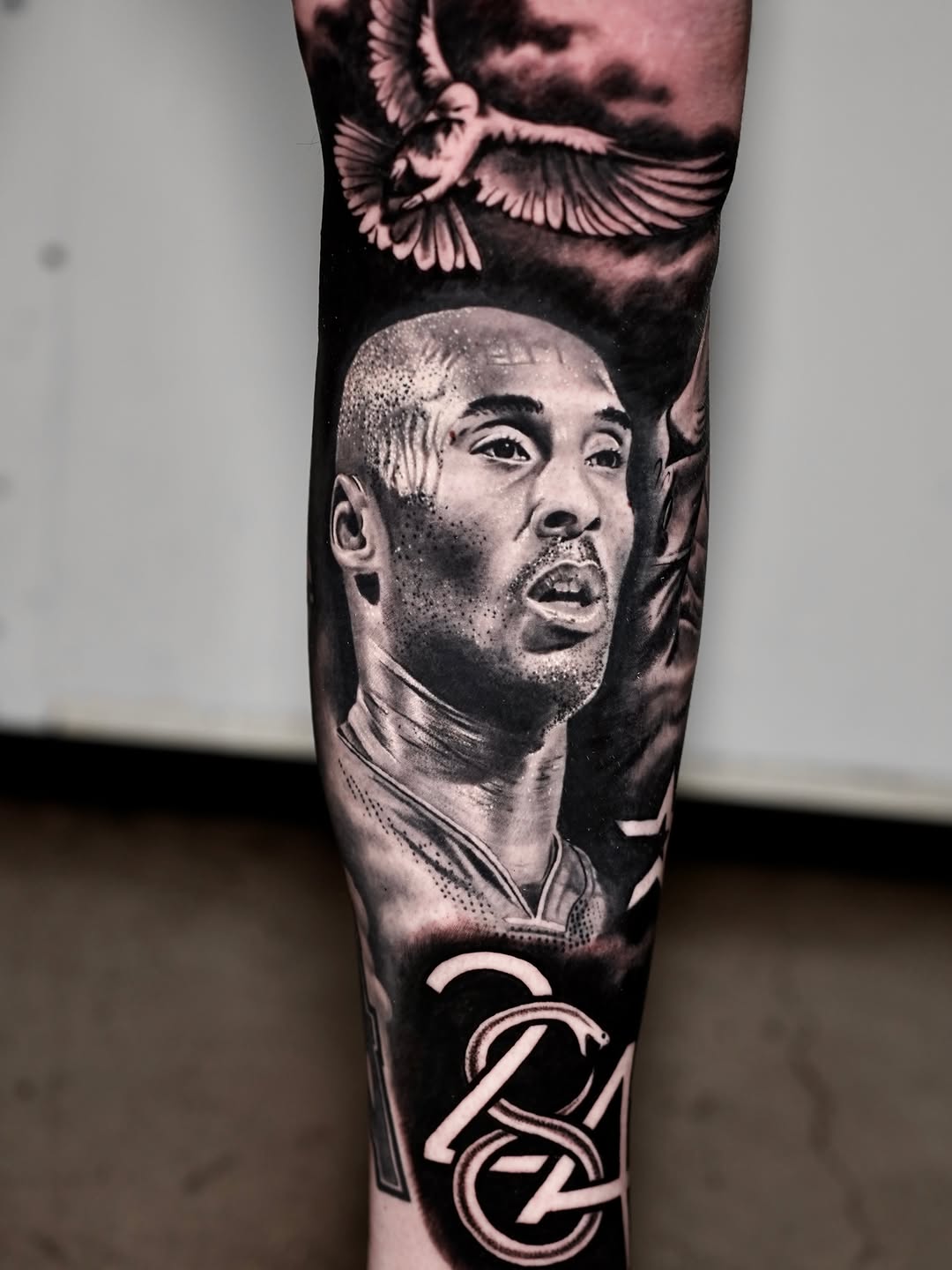 Tattoo by @joshphillipstattoos — realism, black_and_grey