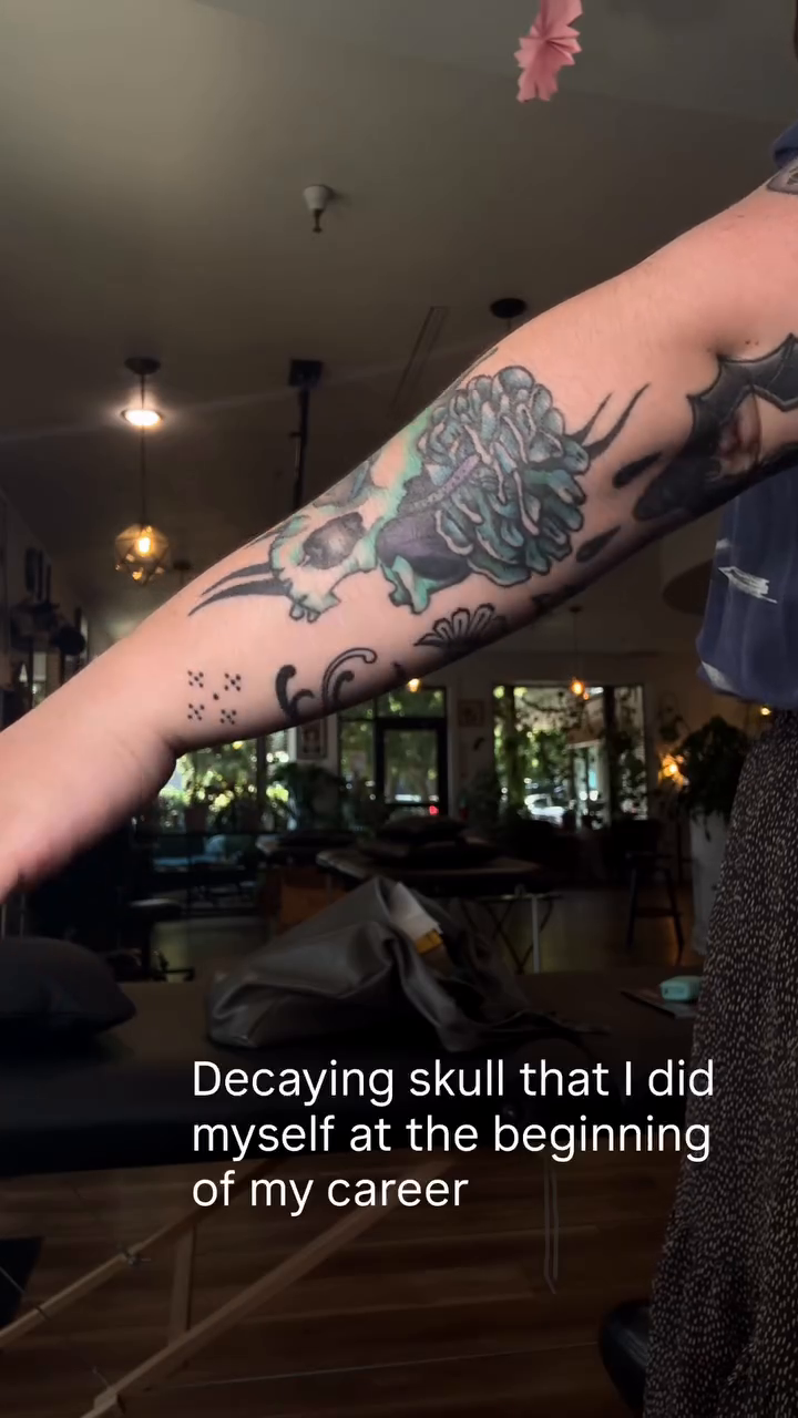 Tattoo by @allyghastly — black_and_grey, realism