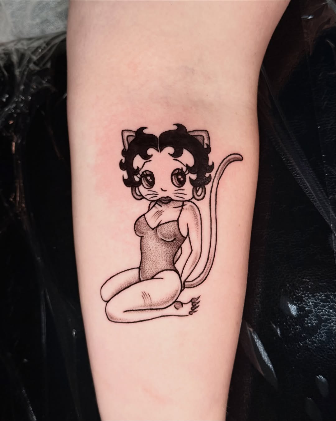 Tattoo by @miachristattoo — black_and_grey, dotwork