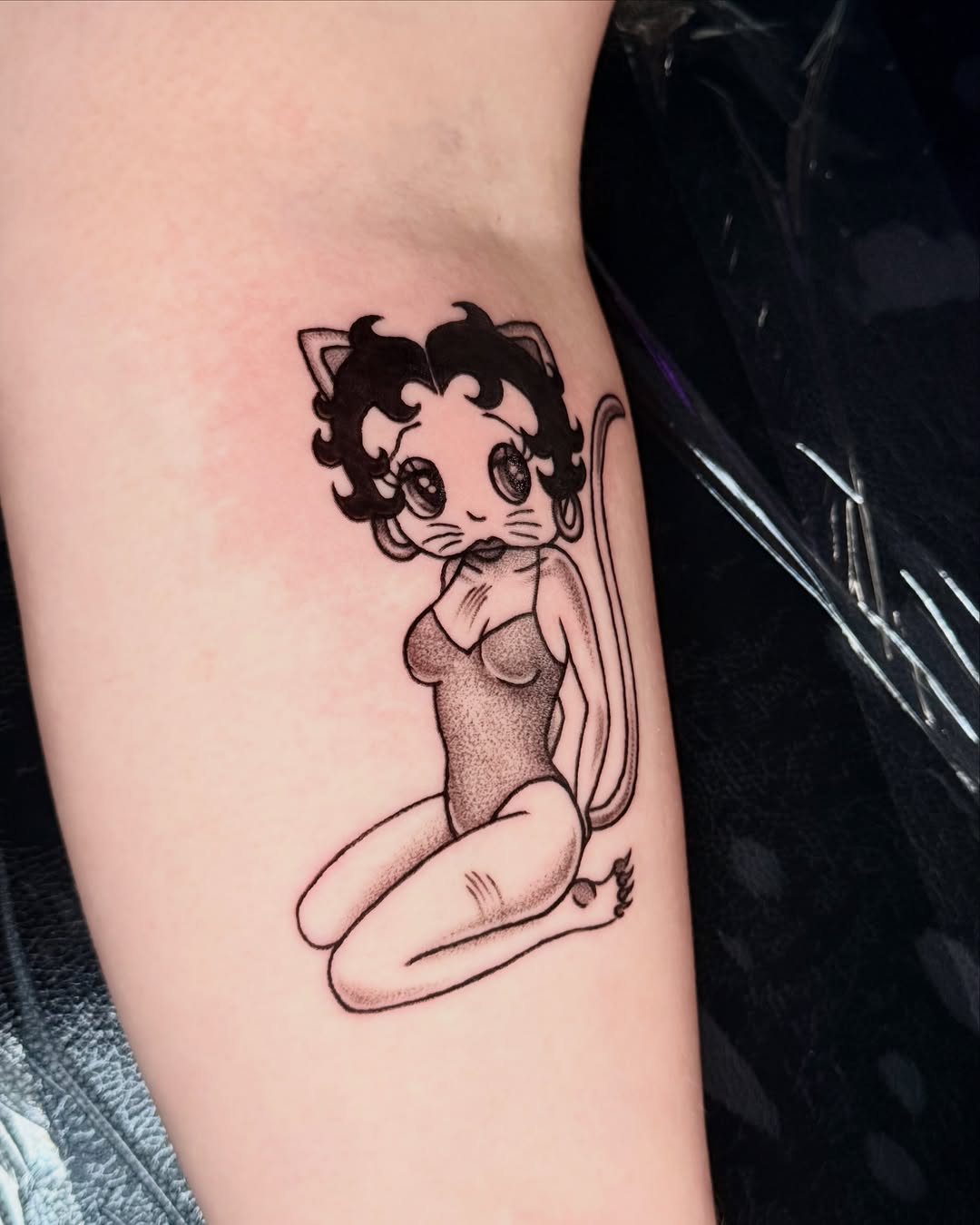 Tattoo by @miachristattoo — black_and_grey, dotwork