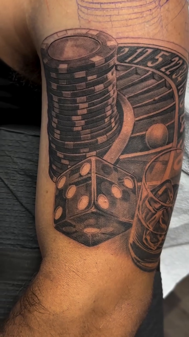 Tattoo by @dohertytattoos — black_and_grey, realism
