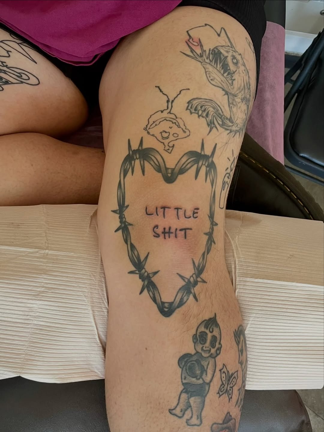 Tattoo by @charlieboytattoo — blackwork