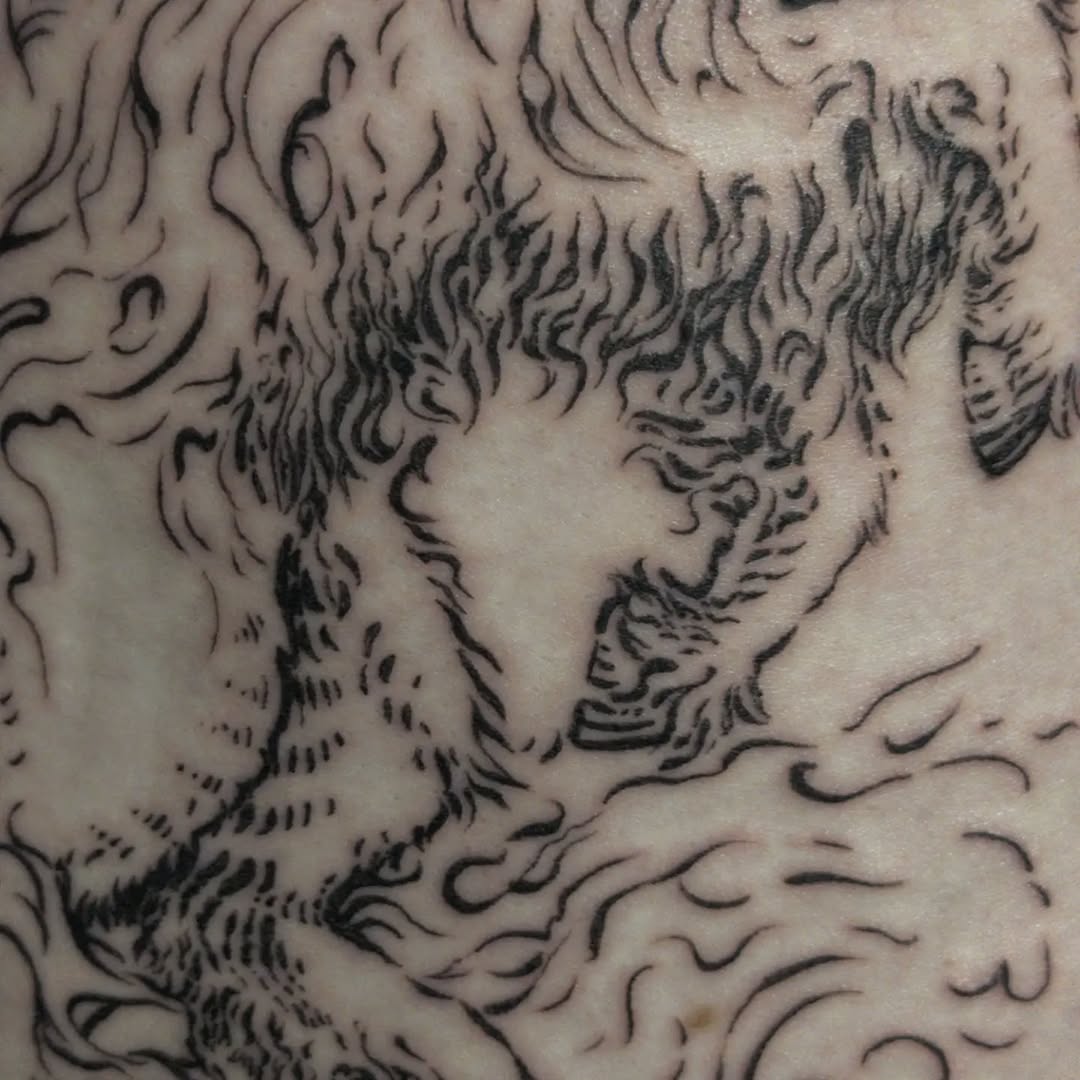 Tattoo by @bek_artz — blackwork