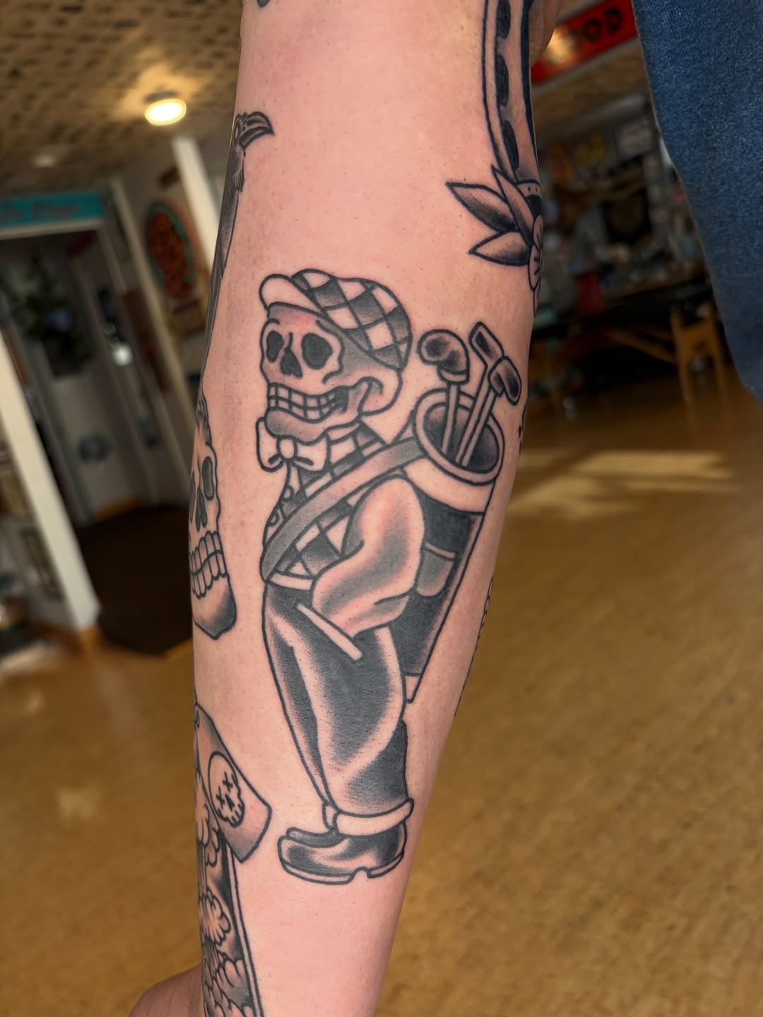 Tattoo by @kimberteatro — american_traditional, illustrative