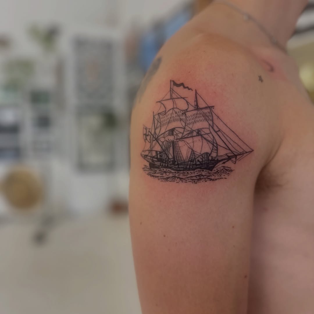 Tattoo by @tattoosbyric — black_and_grey