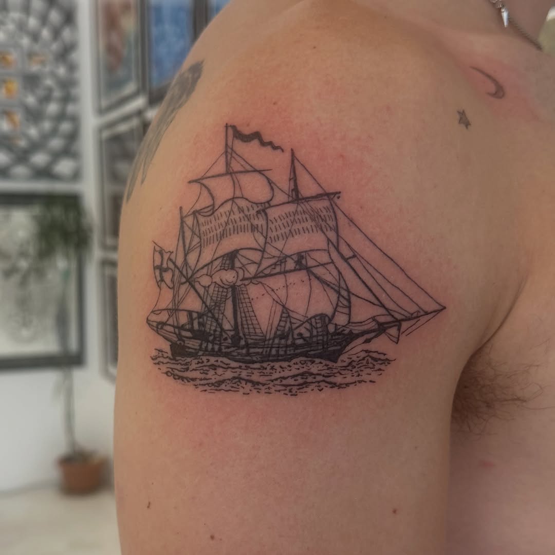 Tattoo by @tattoosbyric — black_and_grey