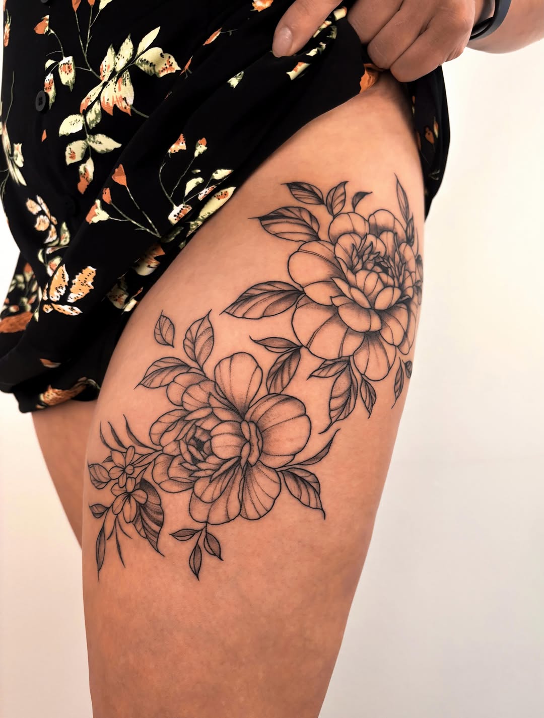 Tattoo by @profound.desires β fine_line, black_and_grey
