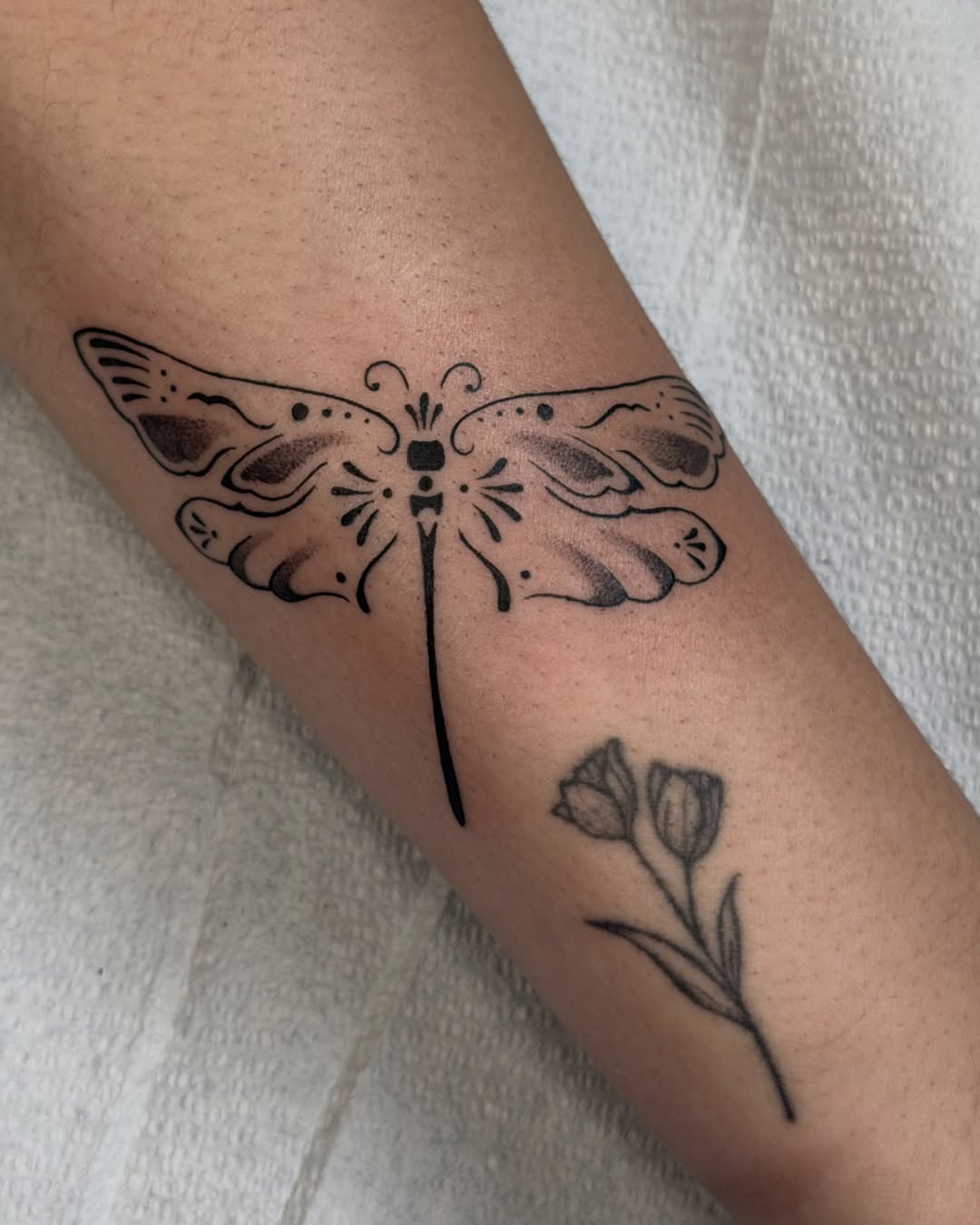 Tattoo by @fleabagtattoos — fine_line, dotwork