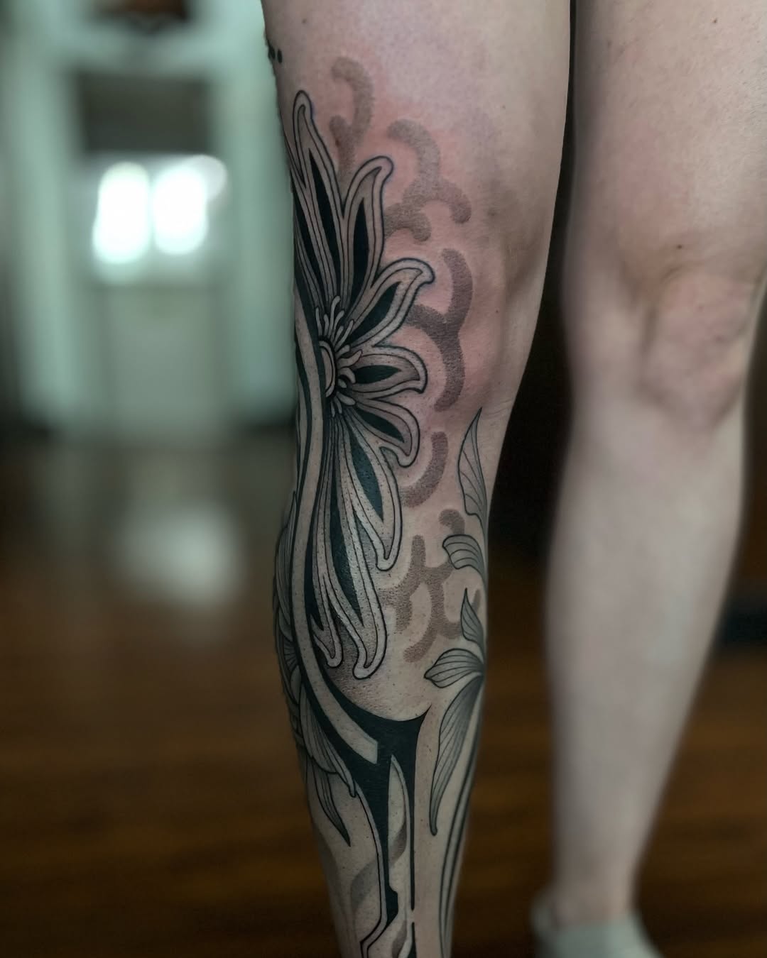 Tattoo by @avreysimone — black_and_grey, ornamental