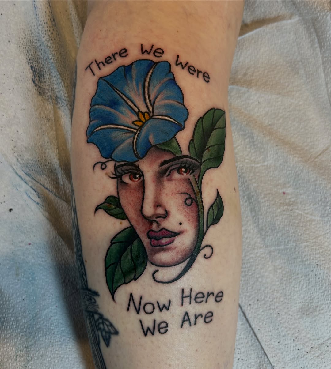 Tattoo by @justinweatherholtz — realism, lettering_script