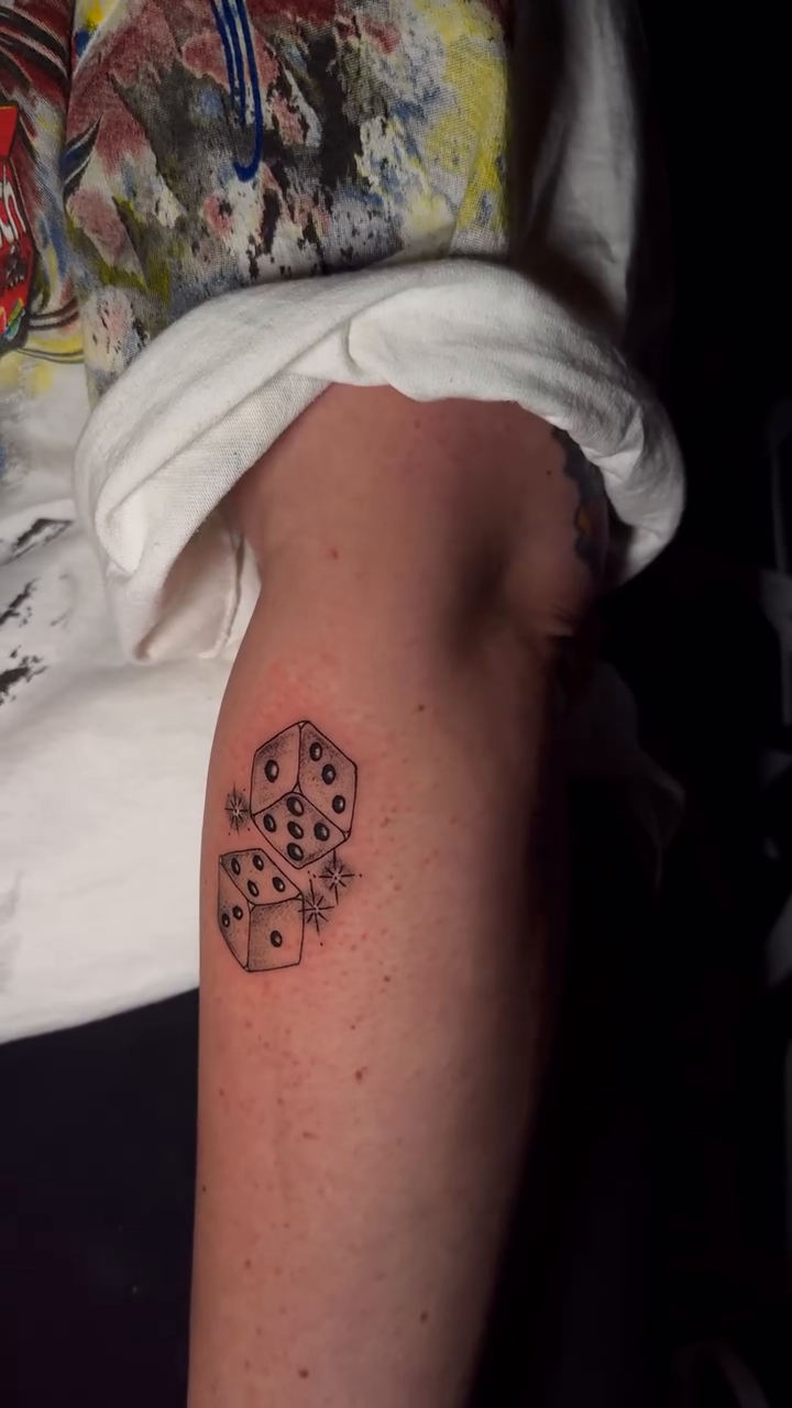 Tattoo by @g_ladyg โ geometric, dotwork