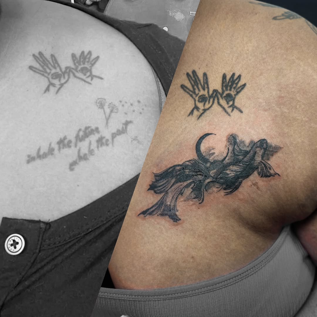 Tattoo by @irikoart_tattoo — black_and_grey, fine_line