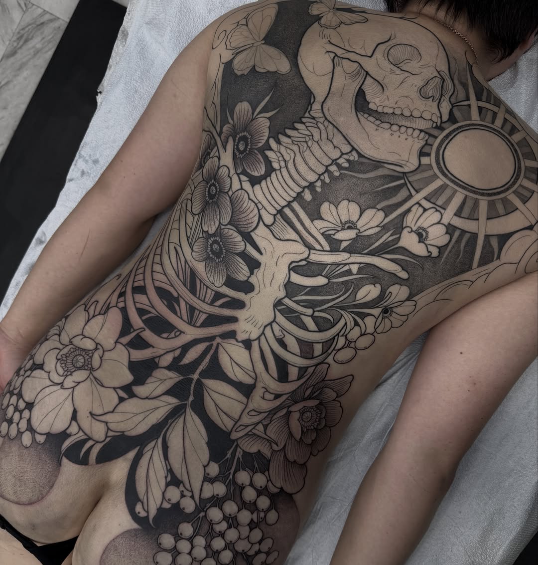 Tattoo by @dottedlines.2 — blackwork, illustrative