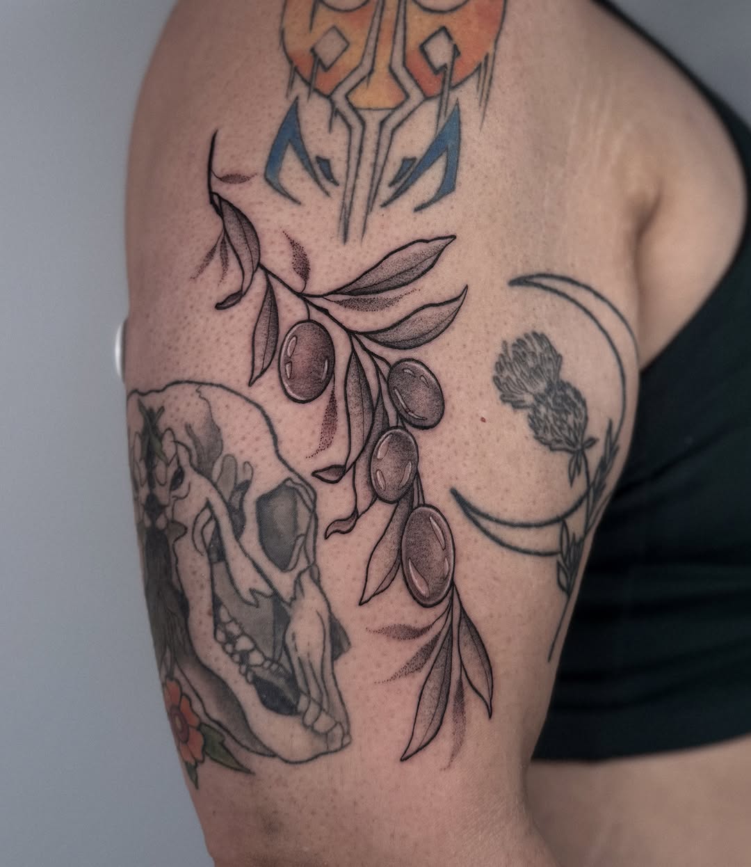 Tattoo by @jessbloomtattoo — black_and_grey