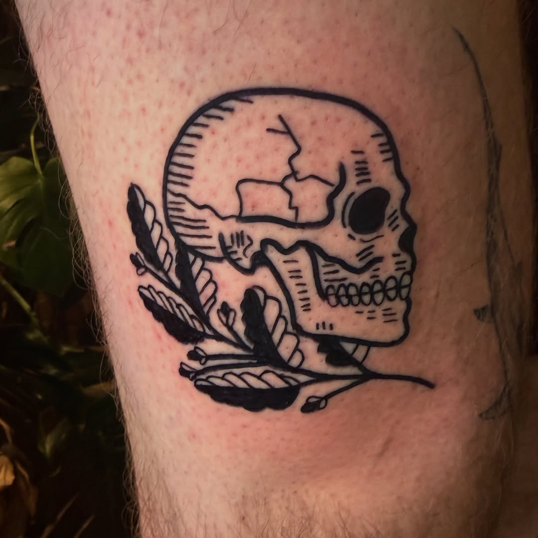 Tattoo by @plantboys.tattoo — black_and_grey, illustrative